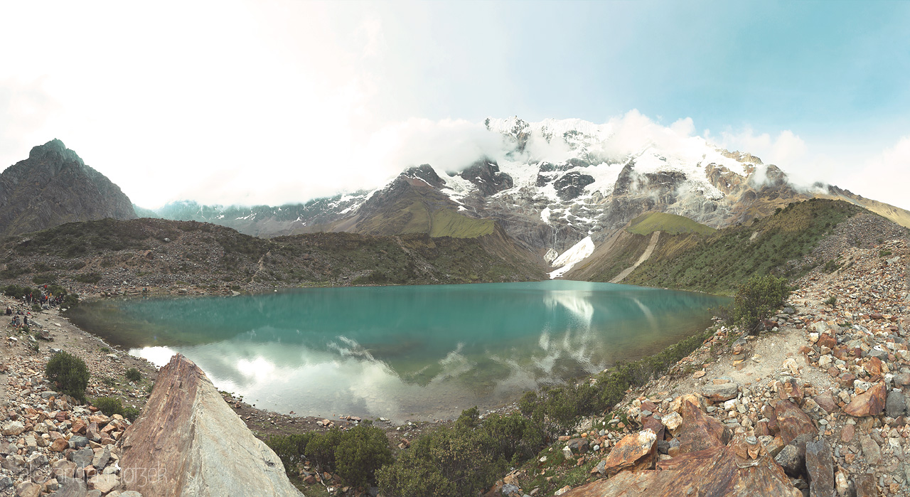 Humantay Foto von Am Gletschersee des Humantay auf dem Salkantay Trek in Peru