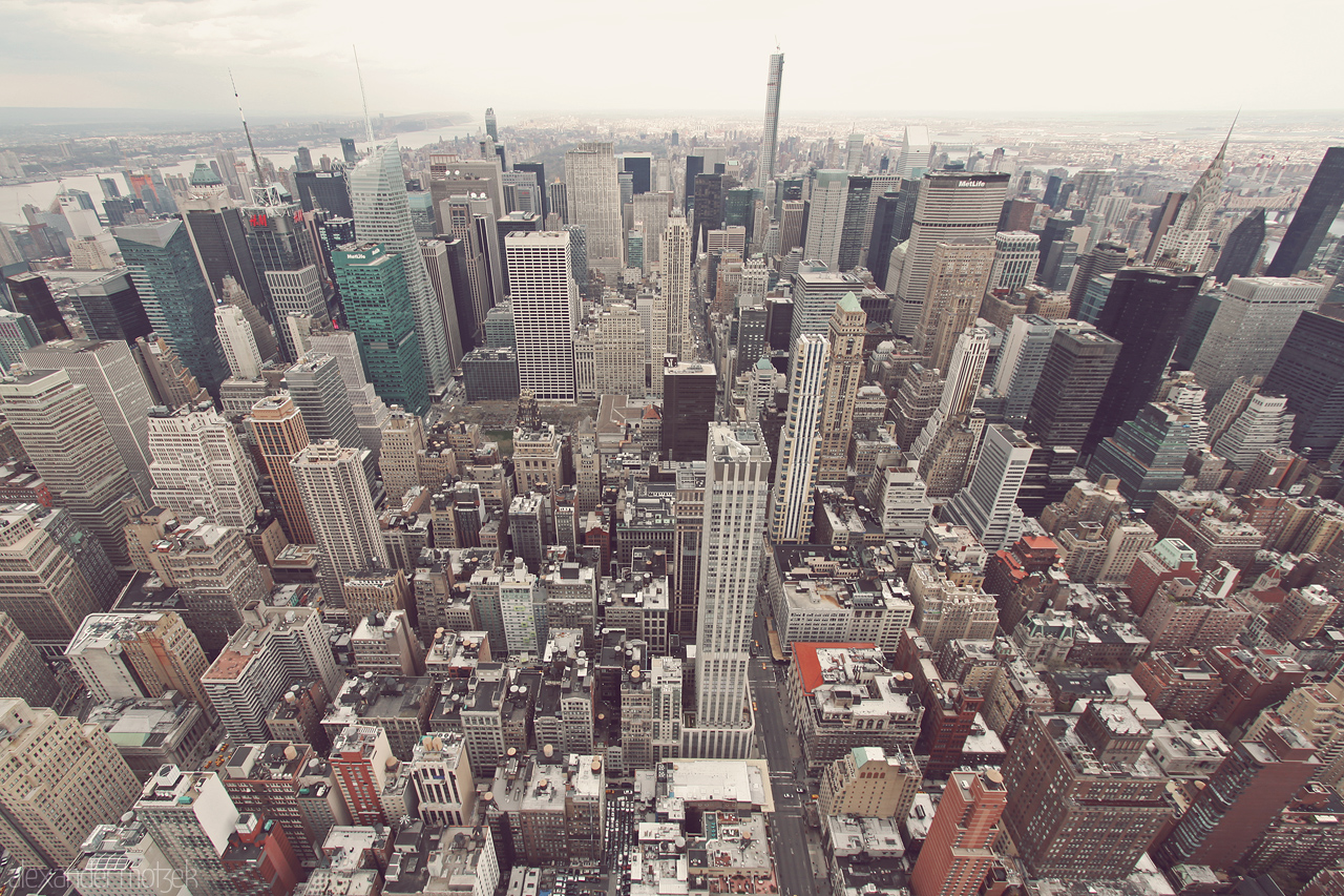 Empire State View Foto von Blick auf New York from Rockefeller Center aus