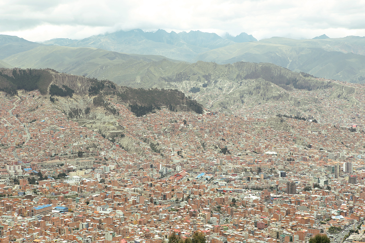 El Alto Foto von Blick von El Alto auf La Paz auf über 4000münn