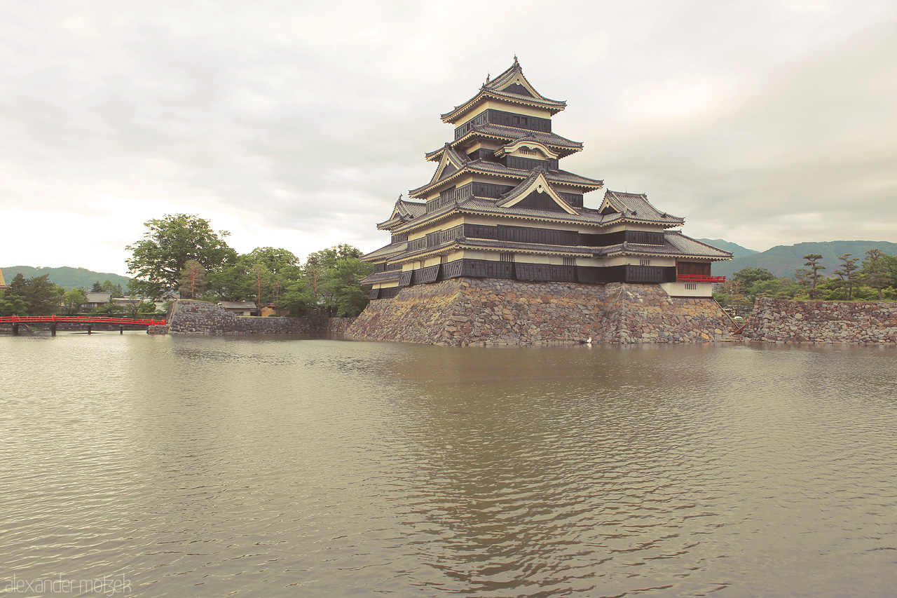 Matsumoto Foto von Das schwarze Schloss Matsumoto in Japan