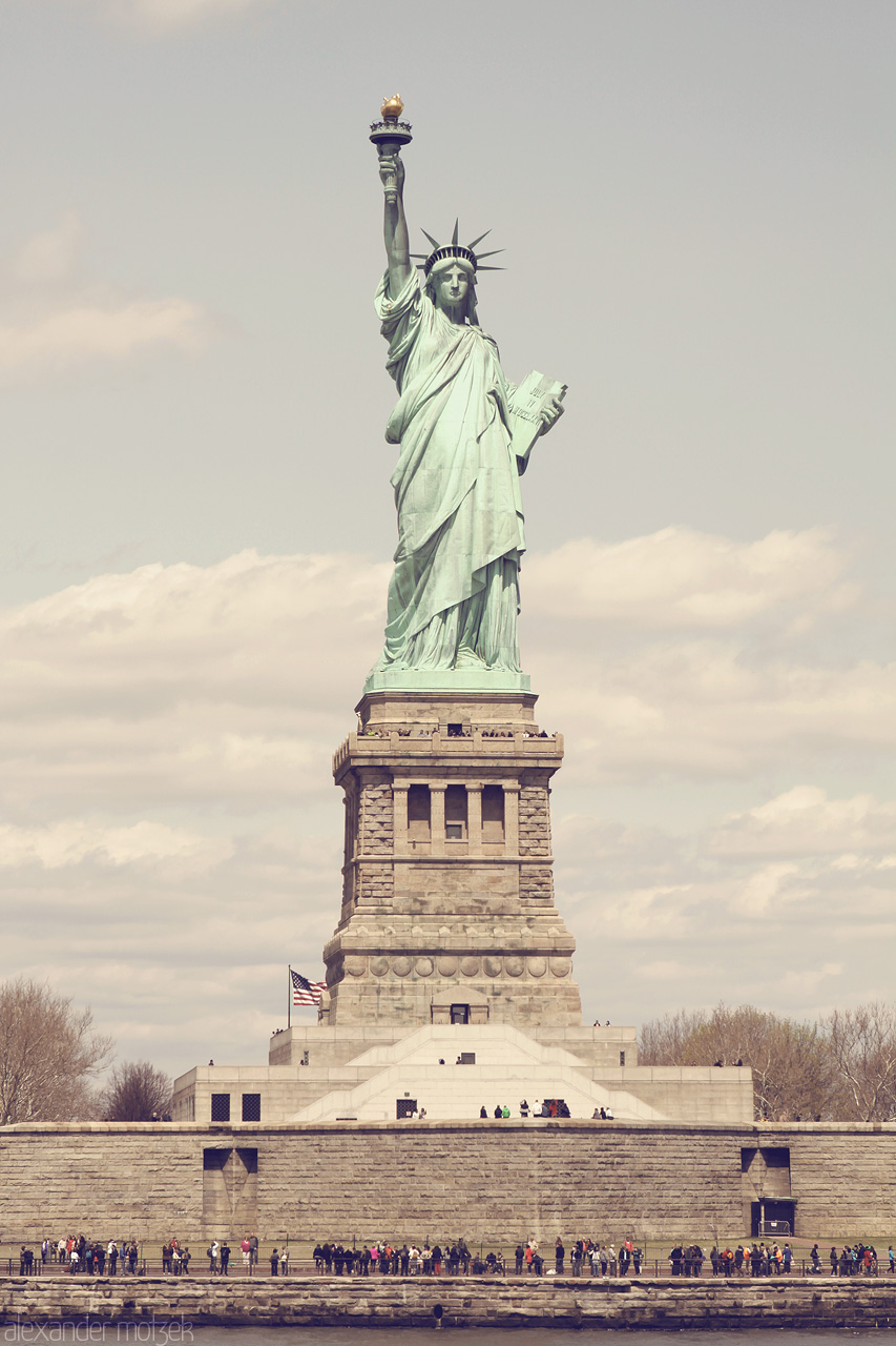 Lady Liberty Foto von Die Freiheitsstatue von vorne