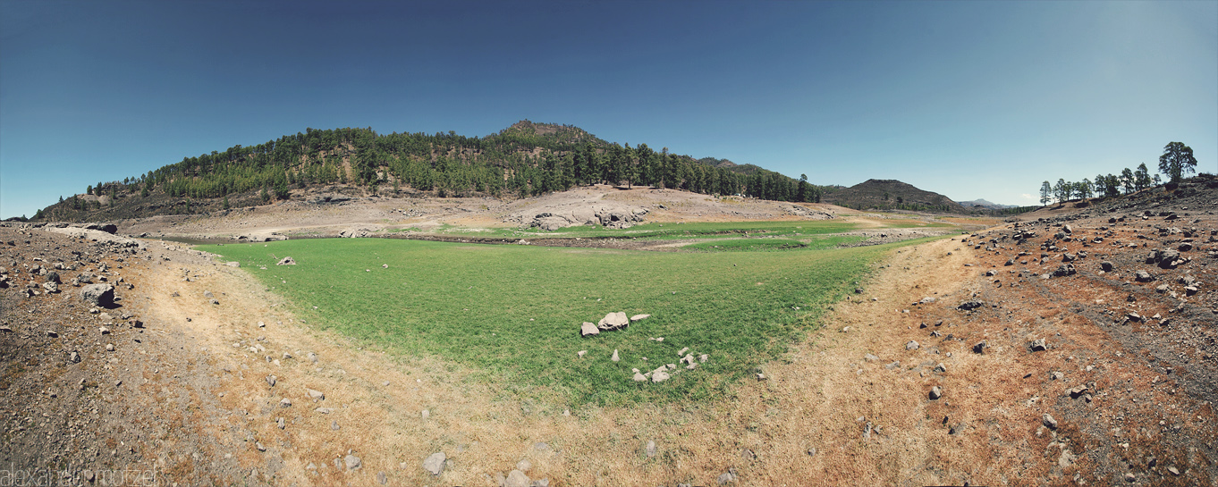 Gran Canaria Foto von Gran Canaria ausgetrockneter Stausee