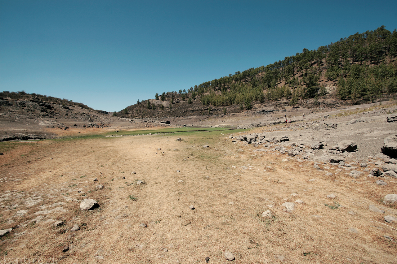 Gran Canaria Foto von Gran Canaria ausgetrockneter Stausee