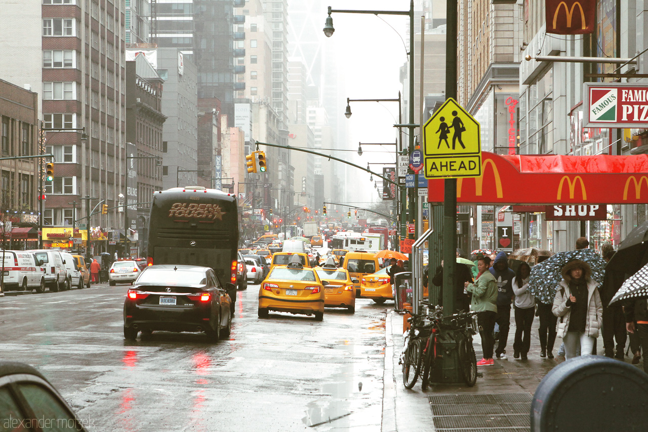 New York City Foto von Grosse Strasse in New York City