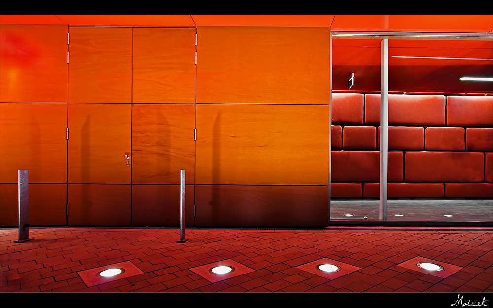 Office Building Foto von Hamburg Nacht Gebäude Rot