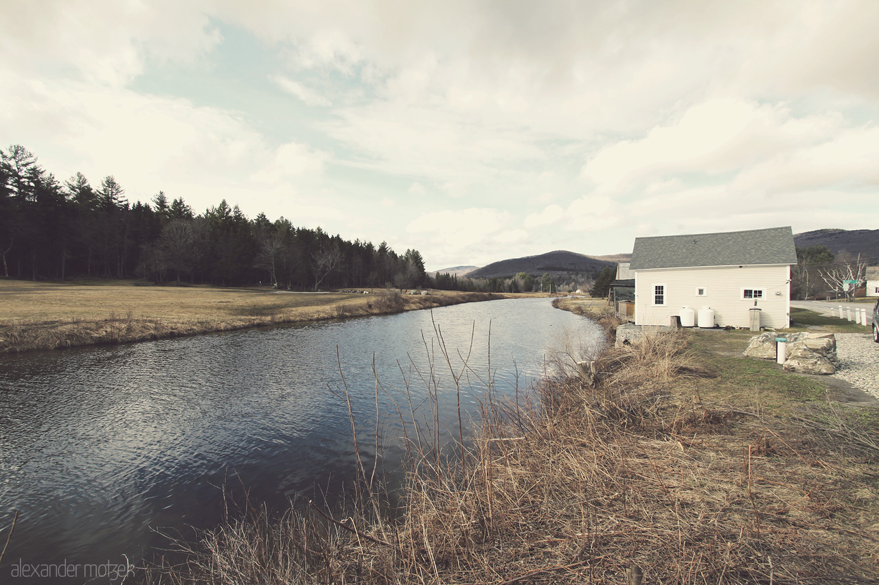 Vermont Foto von Haus am Bach in Vermont