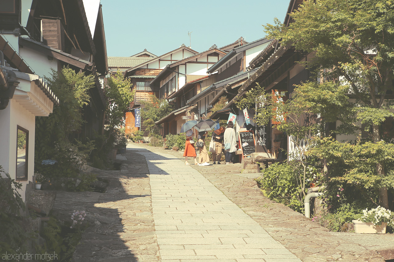 Foto von Die kleine Poststadt Magome in Japan