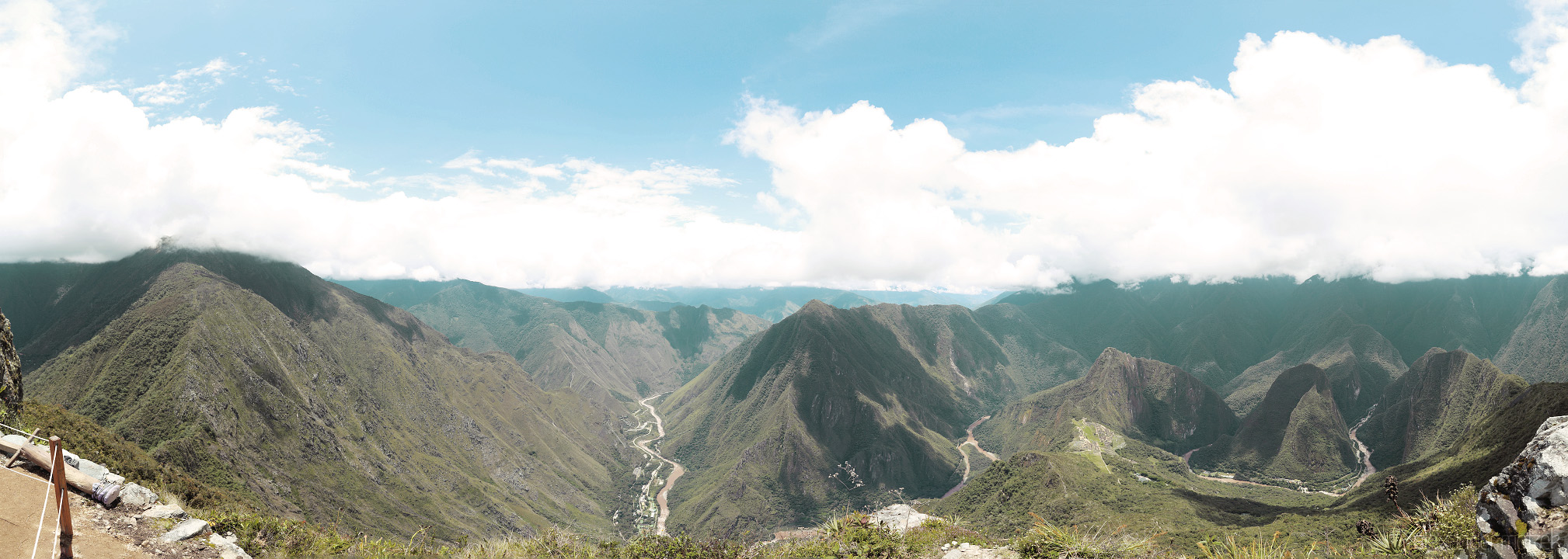 Panorama de Machu Picchu Foto von Panorama vom Machu Picchu Mountain